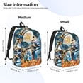 thumbnail image 2 of Goofa The Nightmare Before Christmas Pattern Durable Canvas Daypack - High-Quality Vintage Backpack, Compact & Versatile for Travel and Everyday Use-Medium, 2 of 5