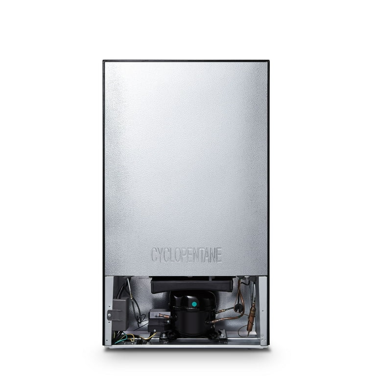 Hisense 3.2 Cu Ft Two Door Mini Fridge w Freezer RT32D6ASE Stainless