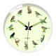 thumbnail image 5 of Reloj de pared fluorescente de 30 cm con motivo de pájaro, silencioso (sin tictac), ideal para el salón. Moderno. Blanco, 5 of 9
