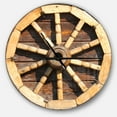 thumbnail image 1 of DesignArt Antique Wagon Wheel Large Wall Clock, 1 of 2