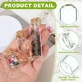 thumbnail image 3 of Uxcell 6Pcs Mini Glass Bottles with Cork Stoppers, 60ml Small Clear Bottles Glass Empty Jars Vials for DIY Crafts Party Wedding Decor Favors, 3 of 7
