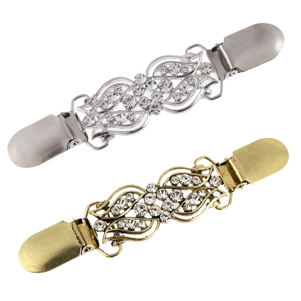 EeaseMX pinzas para chal de aleación de moda, pinzas versátiles para suéter, pinzas para chal de chica bonita