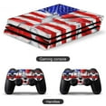 thumbnail image 2 of Decal Skin for PS4 Slim / PS4 Pro / PS4, Whole Body Vinyl Sticker Cover for Playstation 4 Console and Controller (American Flag), 2 of 5