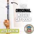thumbnail image 2 of Cat Door Latch & Stopper. Adjustable Door Strap for Cats to Dog Proof & Keep Dog Out of Litter Box & Cat Feeder. Simpler Pet & Cat Gate Alternative. No Cut Cat Door Interior Door, 2 of 7