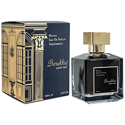 Fragrance World Barakat Satin Oud Eau De Parfum Spray For Men 3.4oz / 100ml