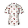 thumbnail image 2 of Goofa Different Mushrooms Hawaiian Shirt for Men, Unisex Summer Beach Casual Short Sleeve Button Down Shirts,Aloha Tropical Floral print shirt-Large, 2 of 9