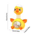 thumbnail image 3 of Jouet Pingouin Lumineux avec Cou Rétractable et Musique pour Bébés Apprenant à Ramper et Explorer, 3 of 6