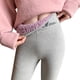 thumbnail image 2 of Gibobby Camiseta interior para mujer en invierno Cintura media Terciopelo Leggings Pantalones y pantalones fríos (Gris, L), 2 of 5