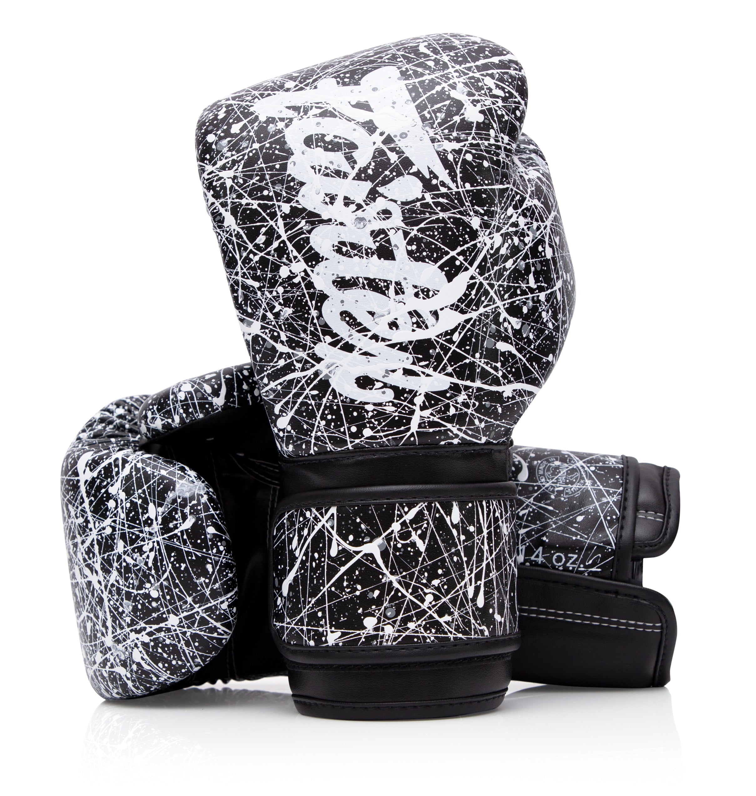 Fairtex BGV14 Black/White Painter Muay Thai Boxing Glove