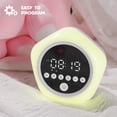 thumbnail image 2 of Toddler Alarm Clock for Sleep Training, Kids OK to Wake Clock with Green Red Light, Children's Night Light with 10 Colors, Adjustable Brightness, Pink, 2 of 6