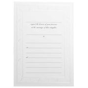 Angle View: JAM Wedding Fill-In Invitations Set, Shiny Ivory Border, 25/Pack