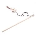 thumbnail image 3 of Pet Cat Toy Linen Rat Bird Feather Cat Interactive Catcher Wand Toy (Triangle Rat), 3 of 11