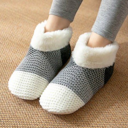 

Jiyugala Christmas Socks Winter Women Socks Christmas Socks Cozy Fuzzy Fleece Lined Warm Socks With Silicone Grippers