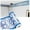 Blue, variant on Self-adhesive wallpaper border for walls, waterproof PVC wallpaper border, tile sticker wall strips, easy installation for kitchen, bathroom, tiles