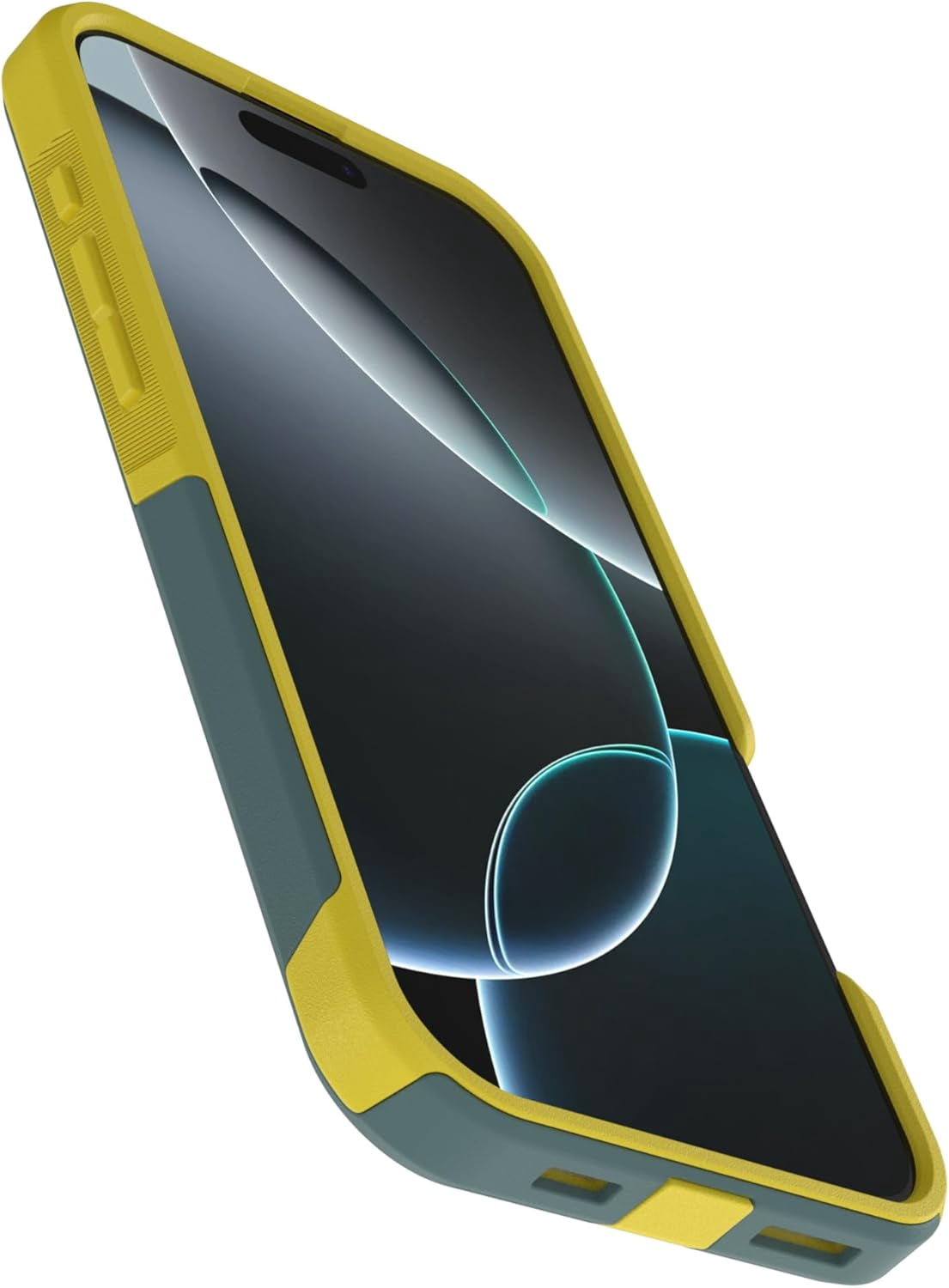 OtterBox iPhone 16 Pro Max (Only) - Commuter Series MagSafe Case - Ocean Sunrise (Green & Yellow) - Built-in Magnets - Slim & Tough - Pocket-Friendly - with Port Protection