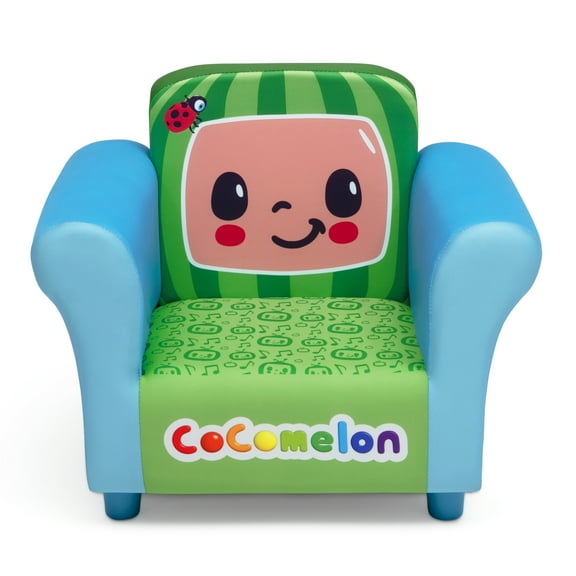 CoComelon Upholstered Chair by Delta Children, Blue/Green