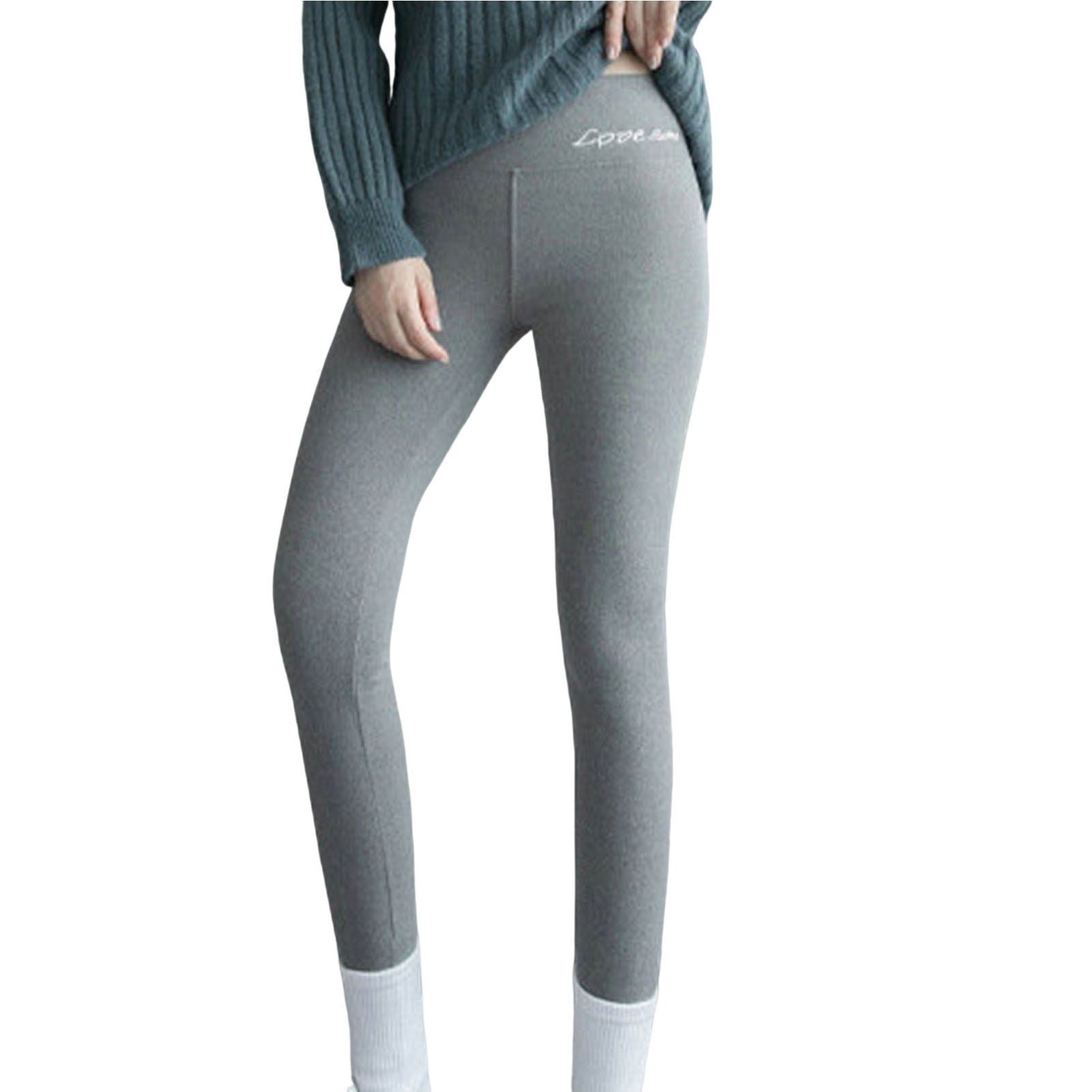 High Waist Soft Winter Pocket Leggings For Women Fleece Thick Pants Velvet  Thermal Grey Womens Warm 211204 From Long01, $12.89