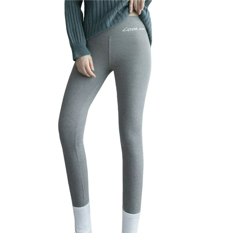 Fleece Lined Leggings Women Winter Warm Thick Tights Thermal Velvet Pants  Tummy Control Soft Stretchy