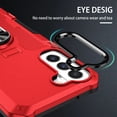 thumbnail image 4 of Allytechgroup for Samsung Galaxy A55 Case with Stand, [Built-in Kickstand] Support Magnetic Car Phone Mount Military Grade Drop Protection Phone Case for Samsung Galaxy A55, Red, 4 of 10