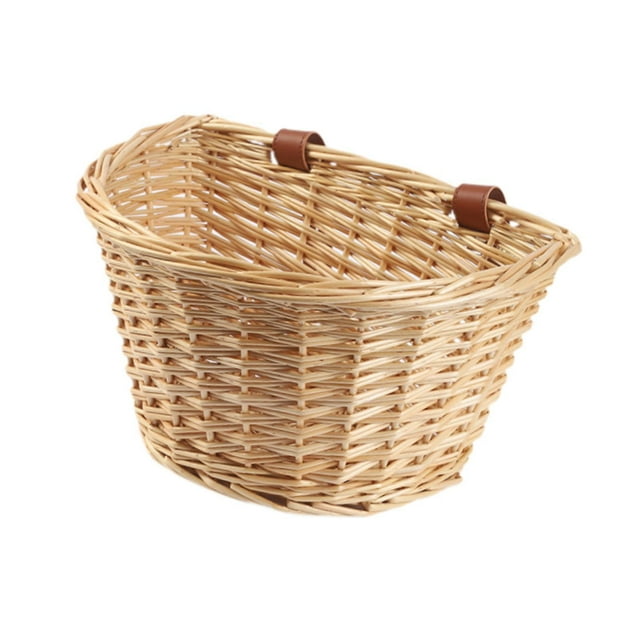 Cesta para bicicletas Cesta para guardar bicicletas con correas ajustables Accesorios para bicicletas Color madera