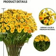 thumbnail image 2 of Lifelike Artificial Sunset Mums, Uv Weather Resistant Faux Flowers, Versatile Outdoor & Indoor Fall Decor, 2 of 4