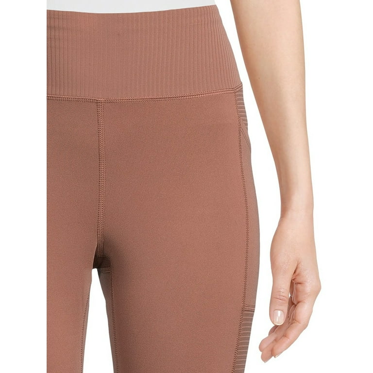 NEW♈Women's Solid Crop Fashion Leggings by AVIA size XS~orange