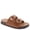 Tan, variant on Women’s Slide Sandals Double Adjustable Buckle Faux Leather Sandals with Cork Footbed, Cushioned Arch Support, Lightweight Non-Slip Casual Summer Walking Sandals