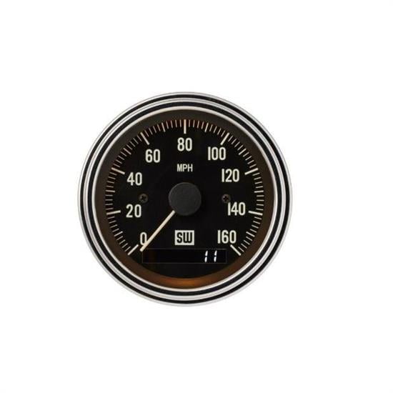 Stewart Warner 82961 Deluxe Electric Speedometer, 0-160 mph