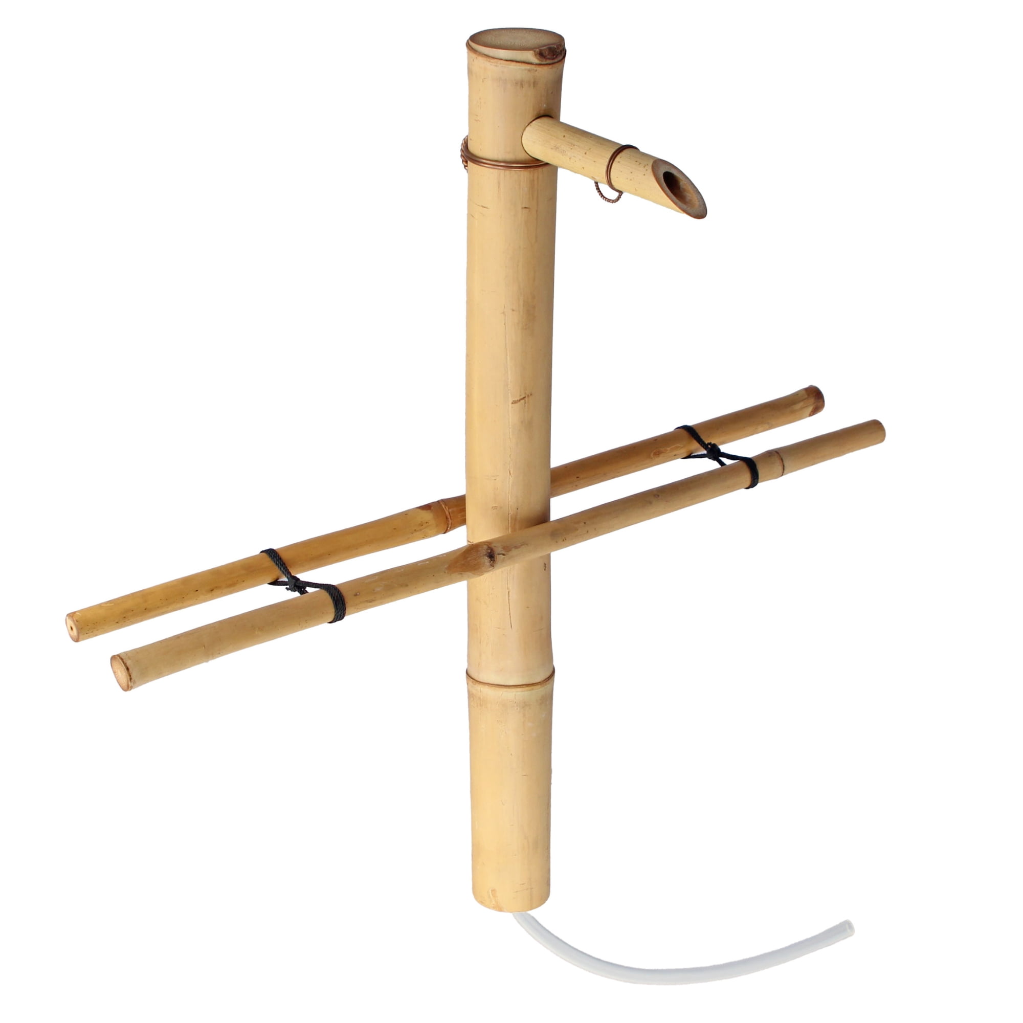 18" Bamboo Fountain Kit, Adjustable Spout with Pump, Indoor/Outdoor – Container Not Included