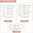 thumbnail image 2 of Sorbus Storage Organizers With 12 Drawers, Multipurpose Acrylic Drawers for Makeup, Office Organization and Storage, Art Supplies, Jewelry, Stationary - 3 Pcs Clear Stackable Storage Bins, 2 of 4