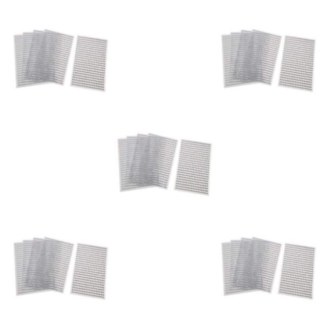 VONKY 5 Pcs Dazzling Crystal Rhinestone Gem Decorative Stickers 3mm Clear 4mm 5 Pcs 5Set