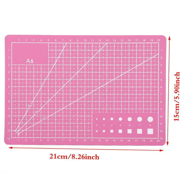 Tapete De Corte Autocurativo A5, 8,3 X 5,9 Pulgadas, Tabla De Cortar Para Manualidades De PVC, Protege La Mesa De Cuchillas Afiladas, Escritura, Pintura, Tallado, Tapete De Corte