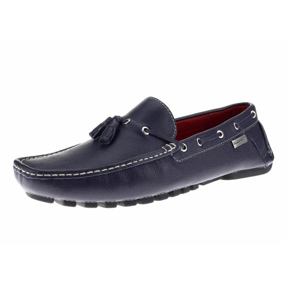 Mens Air Grant Navy Leather Comfort Shoes Luciano Natazzi