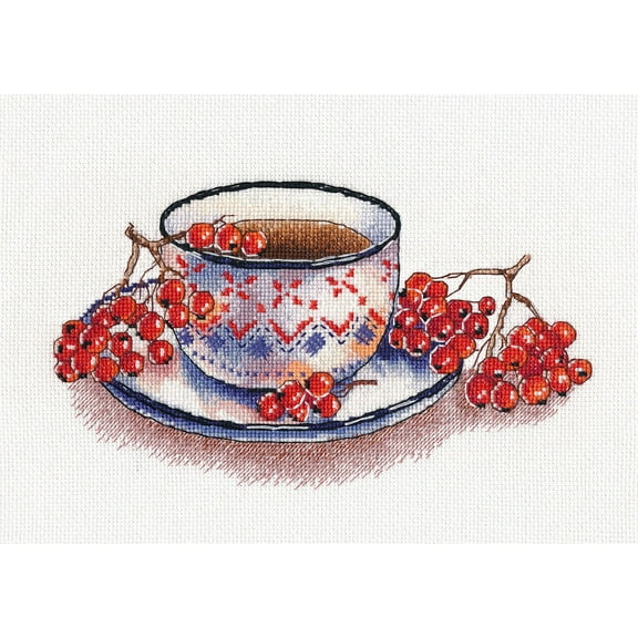 Rowanberry Tea 1452 Counted Cross Stitch Kit