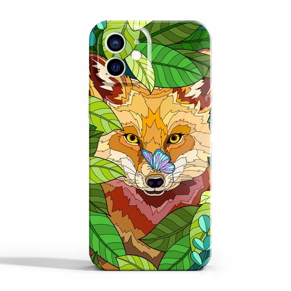 Hidden Fox Case Compatible with iPhone 12,Aesthetic Art Design Full Cover Protective Case