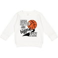 thumbnail image 2 of Inktastic Little Sister and Biggest Fan Basketball Player Toddler Sweatshirt, 2 of 4