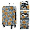 thumbnail image 5 of Blue Orange Sunflower Leaf Pattern Luggage Cover Fashion Suitcase Cover Baggage Covers Fit 25-28 Inch Luggage (Go Travel), 5 of 5