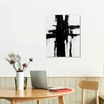 thumbnail image 2 of COMIO  Black and White Abstract Canvas Wall Art Prints Textured Painting for Living Room, 2 of 4
