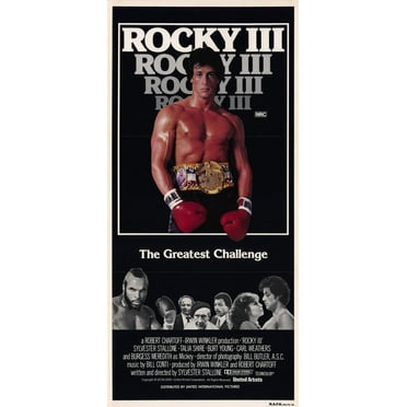 Rocky 3 - movie POSTER (Style A) (17" x 36") (1982)