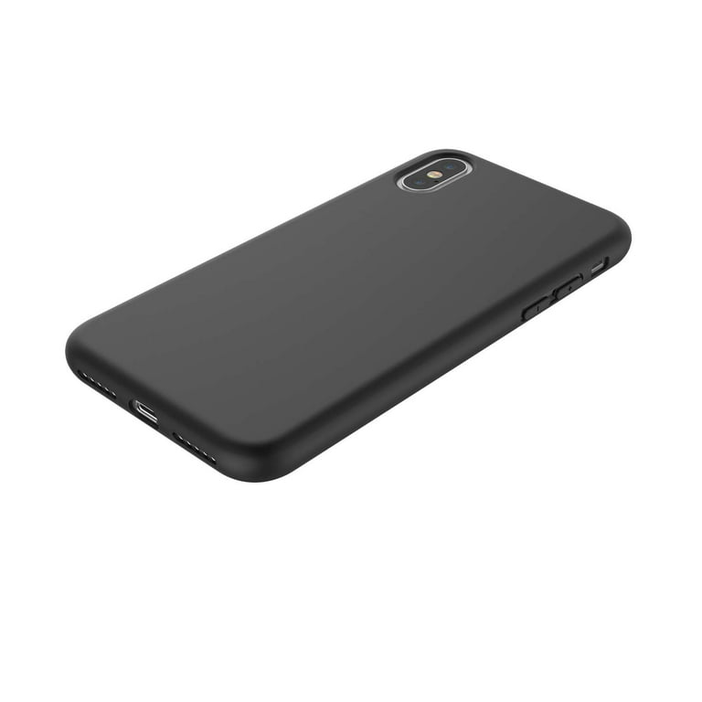  Apple iPhone X Silicone Case - Black : Electronics