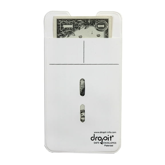 UBICON DropIt Safe Envelopes. Features 2 Slots and Thumb Notch (10 White)