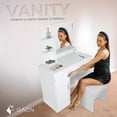 thumbnail image 4 of Tocador vanity con espejo para recamara blanco con cajones, 4 of 12