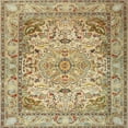 thumbnail image 1 of Ahgly Company Machine Washable Indoor Square Traditional Light Brown Area Rugs, 5' Square, 1 of 7