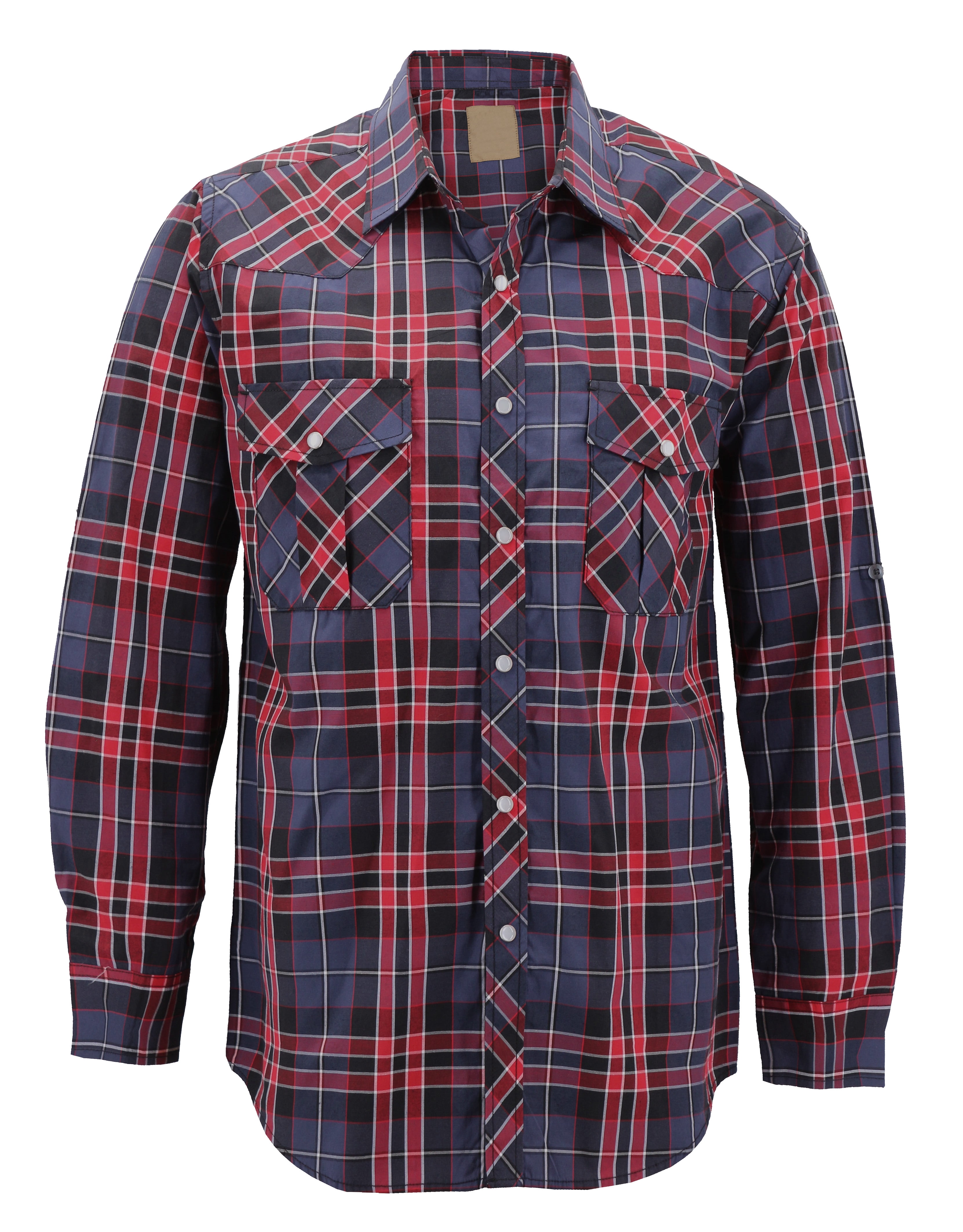 Casual Long Sleeve Plaid Cowboy Shirt 