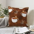 thumbnail image 6 of Kll Sloths Need More Coffee Decorative Throw Pillow Covers Velvet Soft For Couch Sofa Bedroom Living Room Outdoor -18"X18", 6 of 8