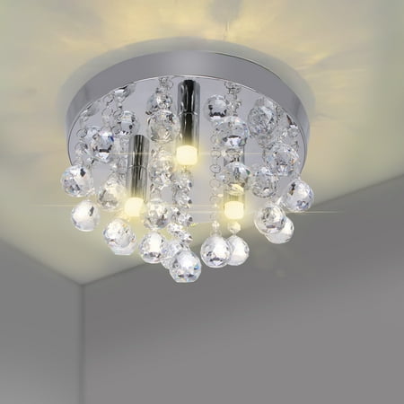

Hi、FANCY Modern Crystal Ceiling Lamp Crystal Decoration Chandelier Round Pendant Light For Bedroom Living Room Dining Room Without Bulbs