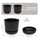 thumbnail image 3 of Set 2 Macetas 35cm Moderna Minimalista Interior Exterior negro Elly Decor ED-MCA02-35CM, 3 of 7