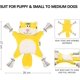 thumbnail image 2 of Juguetes para perros sin relleno para cachorros, juguetes masticables arrugados y chirriantes, juguete de peluche de ardilla con nudos de cuerda para perros pequeños (ardilla), 2 of 3