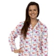 thumbnail image 3 of Leisureland Women's Cotton Flannel Pajama Set Crown of Love, 3 of 3