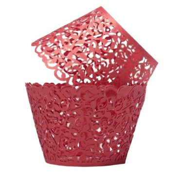 Efavormart 25 Pack | Blue Lace Laser Cut Paper Cupcake Wrappers, Muffin ...
